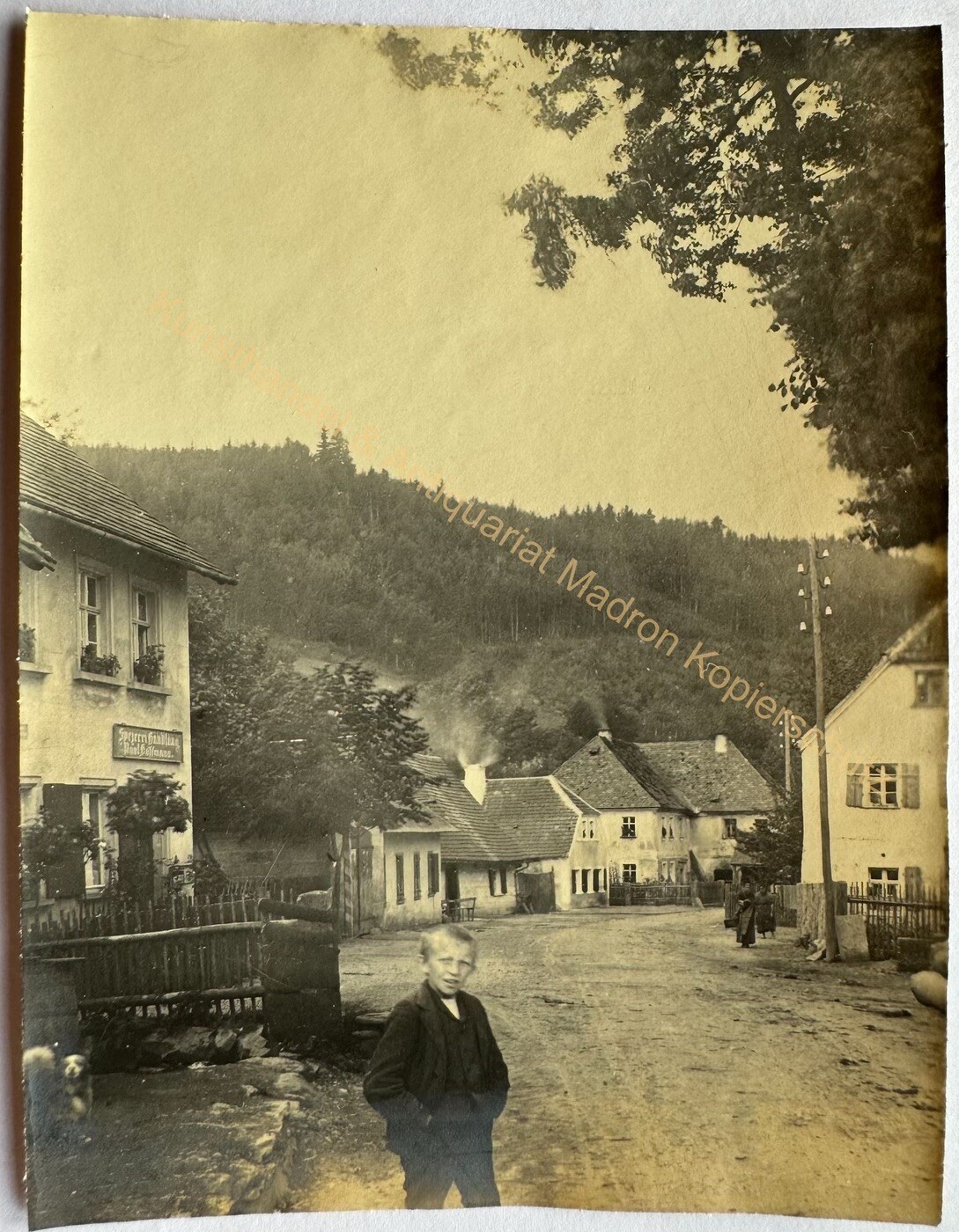 orig. Photo Bad Berneck 1902 Fichtelgebirge Bayreuth Goldkronach Goldmühle