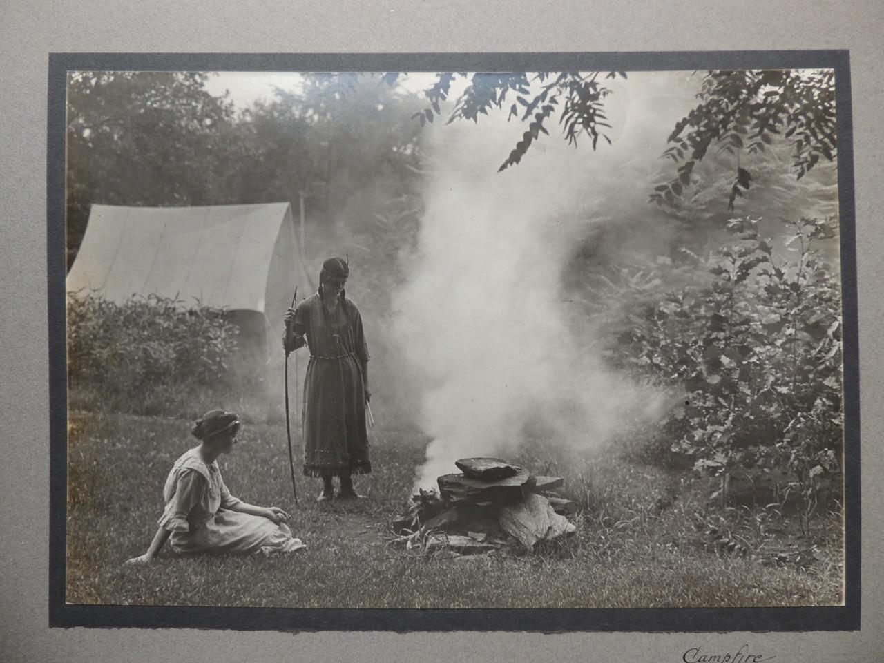 1900s CAMPFIRE Original PHOTO Landscape Design FRANK WAUGH Amherst MA ART DECO