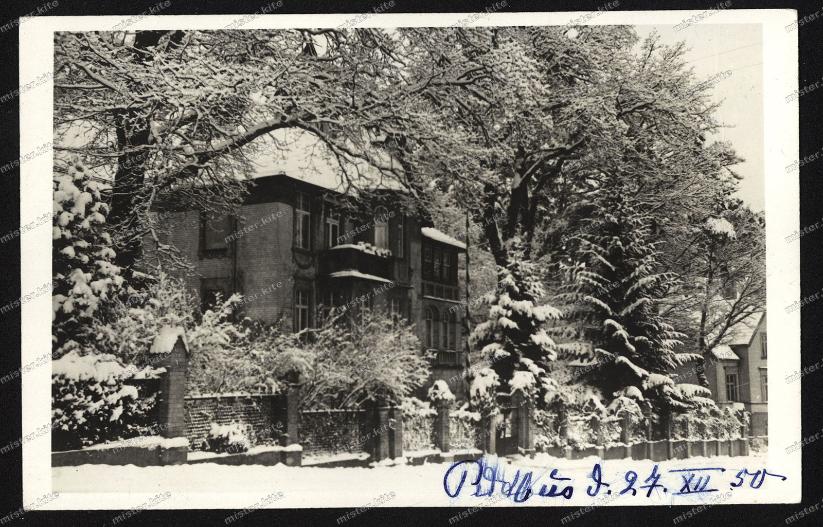 Photo-Postcard-Putbus-Villa-Building-Architecture-Vorpommern-Rügen-1950-