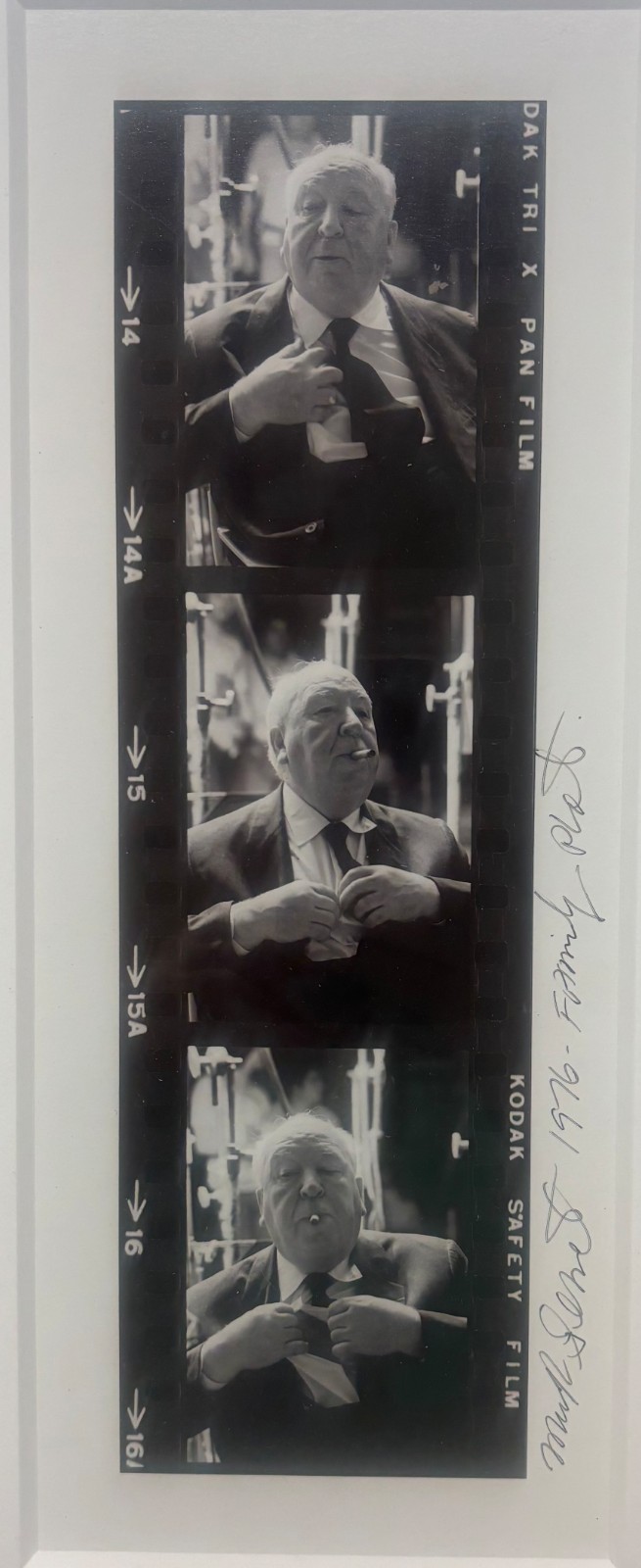 Vintage MARK SENNET ‘Family Plot’ ALFRED HITCHCOCK Portrait SIGNED Photograph
