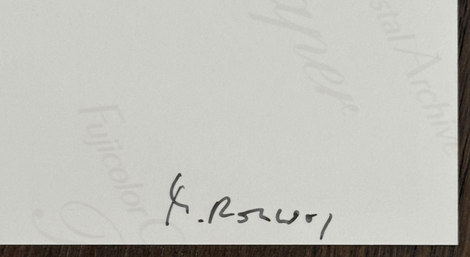 Martin Rosswog, Rösrath, Bergisches Land, photograph 1991/2018, autographed