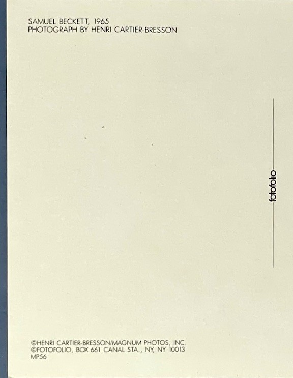 Samuel Beckett 1965 Art Print Card Photo By Henri Cartier-Bresson Fotofolio 4×6”