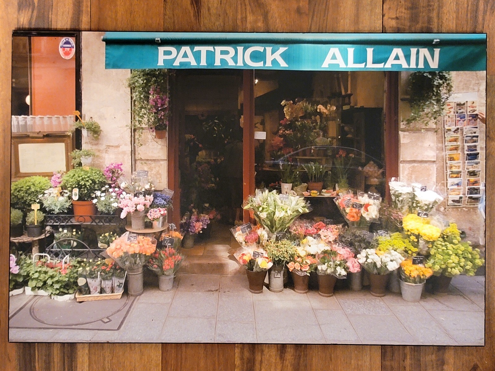 Patrick Allain Florist Paris Wood Laminated Digital Image 25×17 Bob Bowman