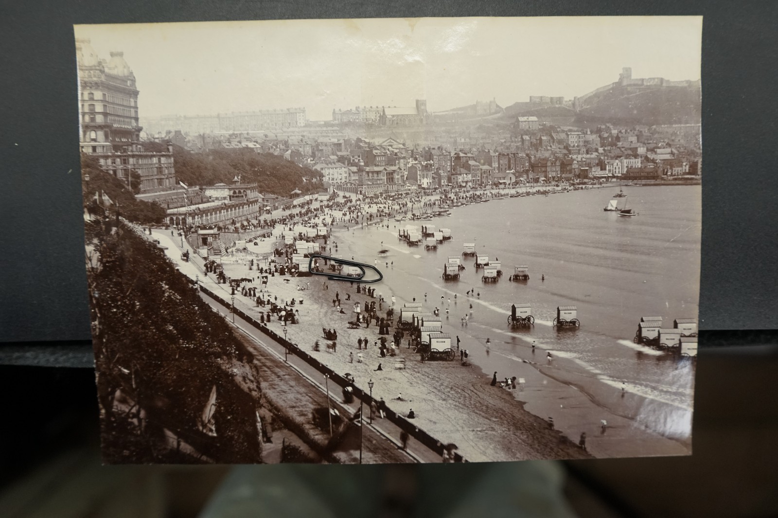 Photo View England Scarborough Yorkshire Beach Chair Panoramic Large Format Picture