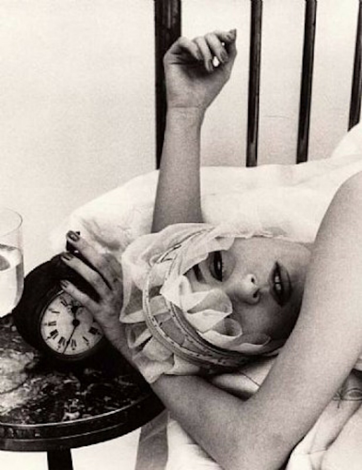 WILLIAM KLEIN Signed BARBARA IN NIGHT CAP, PARIS, 1956