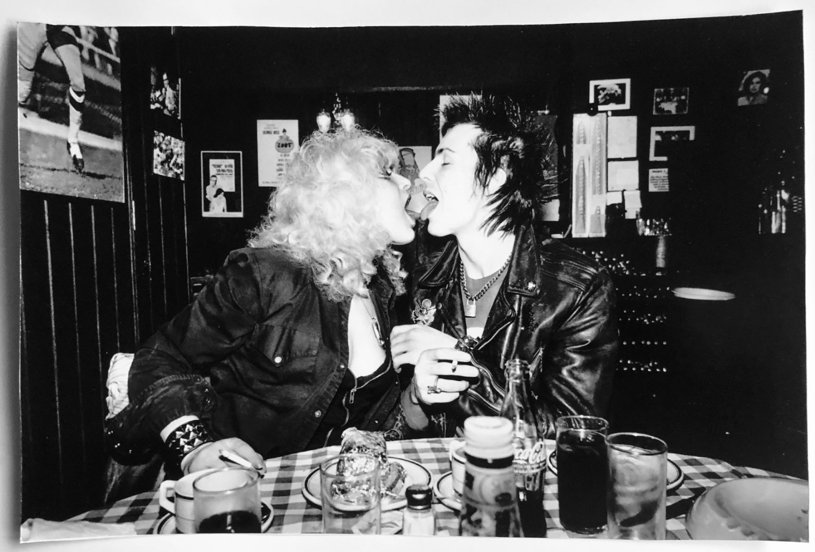 RICHARD MANN Sid Vicious & Nancy Sprung at Joe Allen’s 1978 Gelatin Print Punk