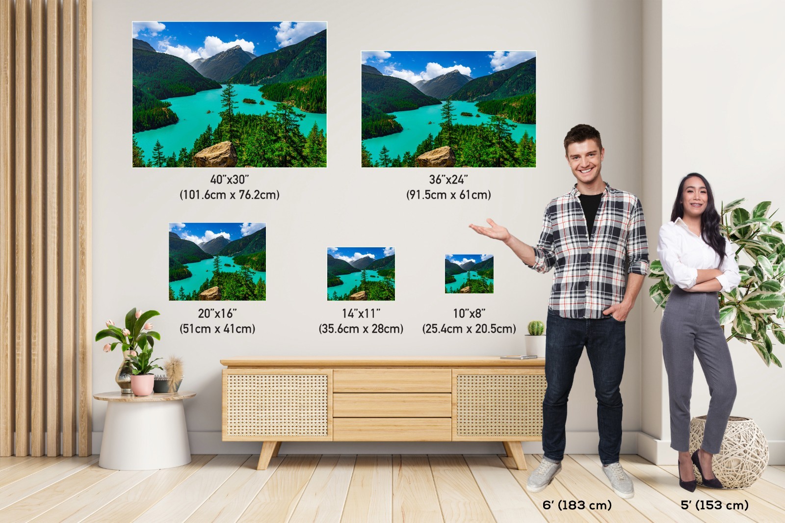 Diablo Lake Print: North Cascades National Park Washington Photography Wall Art