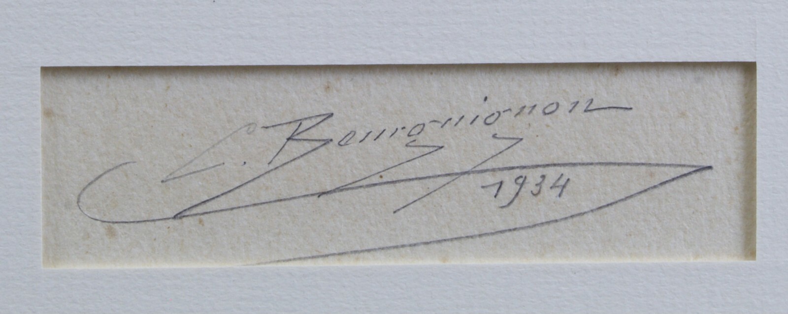 Antique Signed Photograph 1934 Jesus