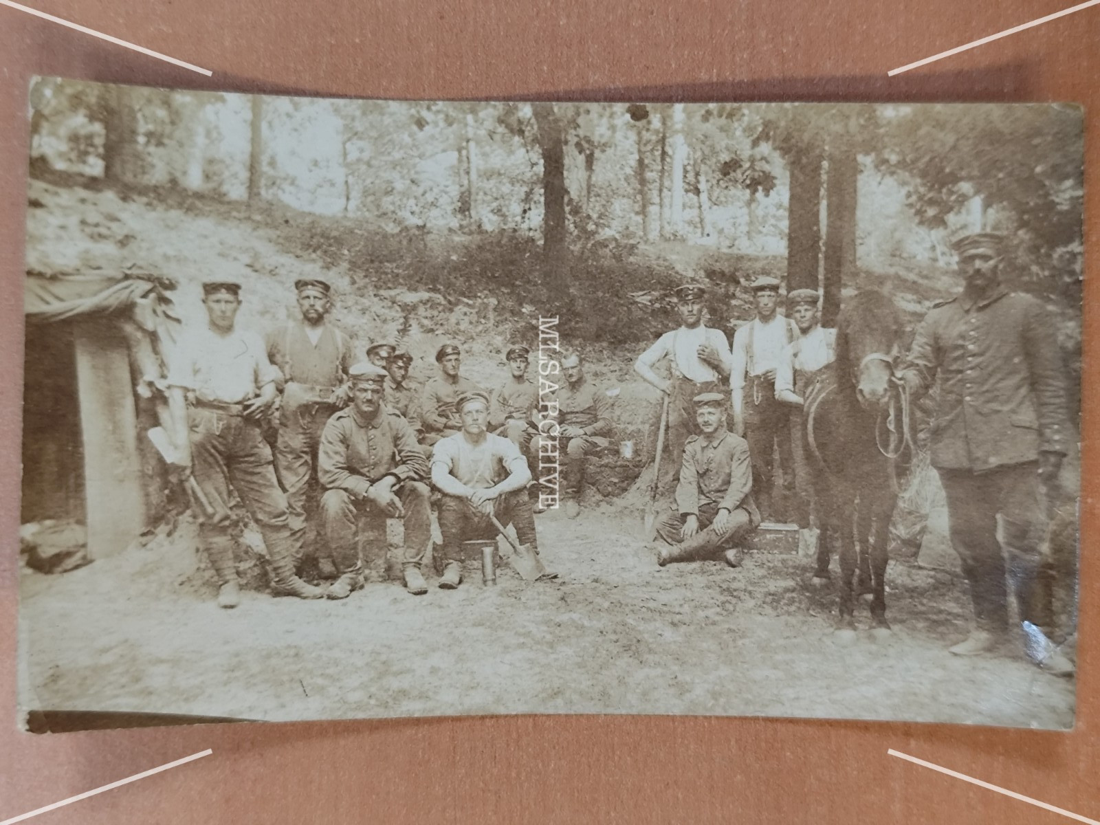 Photo WW1 Soldiers Battalions Staff 91 Russia FV