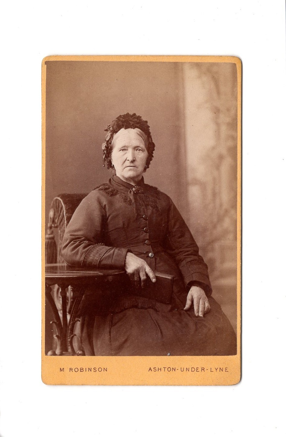 CDV Photo Lady Portrait / Fine Lady – Ashton-under-Lyne 1880s