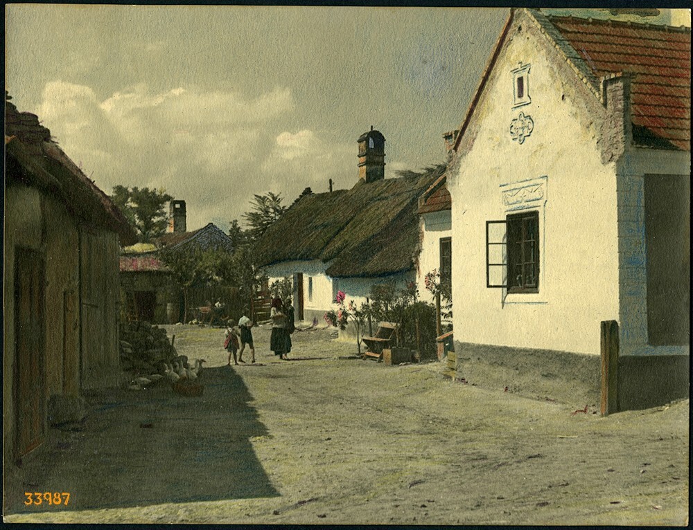 Larger size, still life in hungarian village, Vintage hand tinted fine art Photo