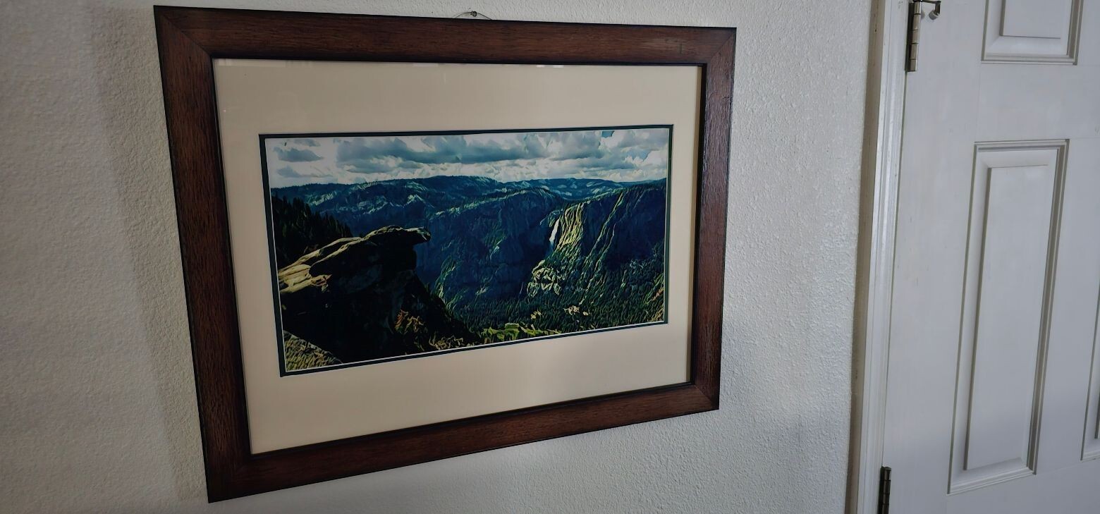 Framed and Matted High Quality Photograph of Yosemite in California