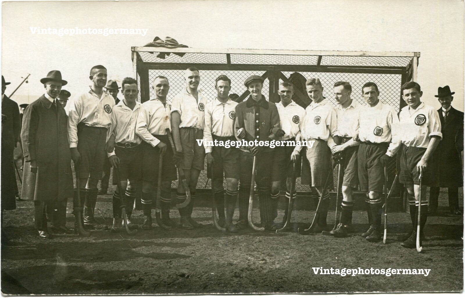 K7422 Photo 1922 E.T.B. Food Field Hockey Team Athletes Athletes Hockey Boys Man