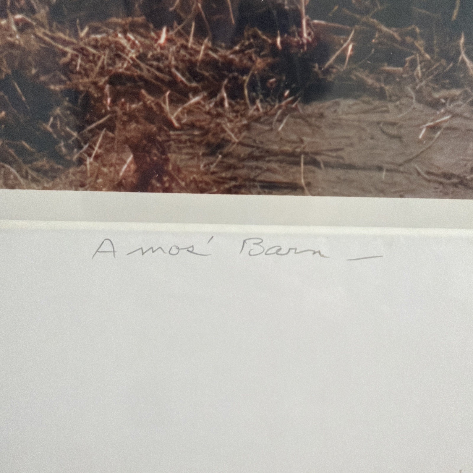 Vintage Bill Coleman Signed Numbered Matted No 576 27/400 Amos’ Barn Photograph