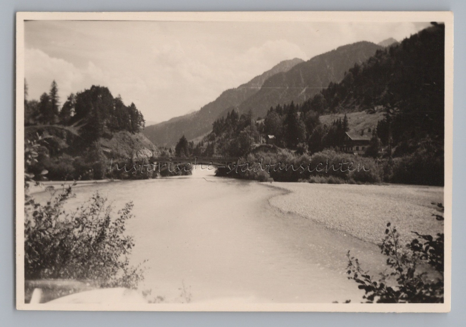 Bridge near Reutte Austria 1953 – Old Photo 1950s