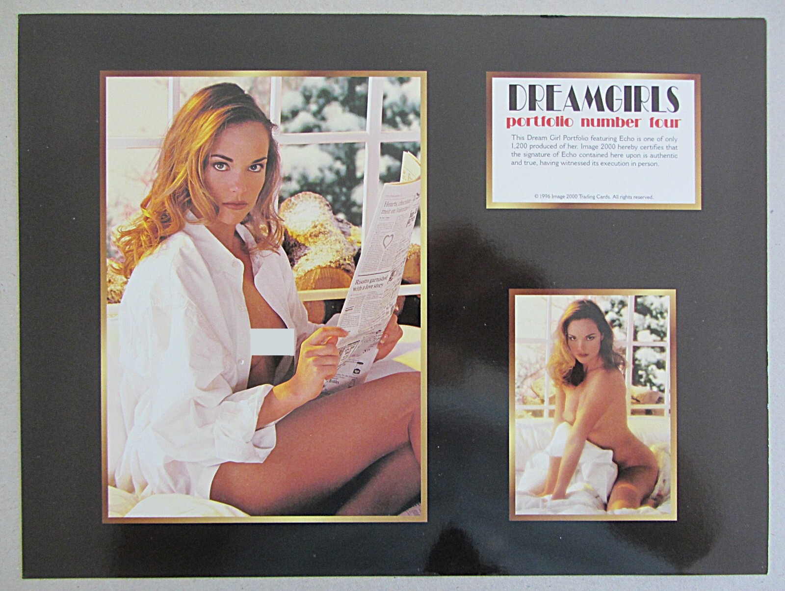 VINTAGE~IMAGE 2000~DREAM GIRLS PORTFOLIO #4~ECHO JOHNSON~1996~UNSIGNED~9X12~XLNT