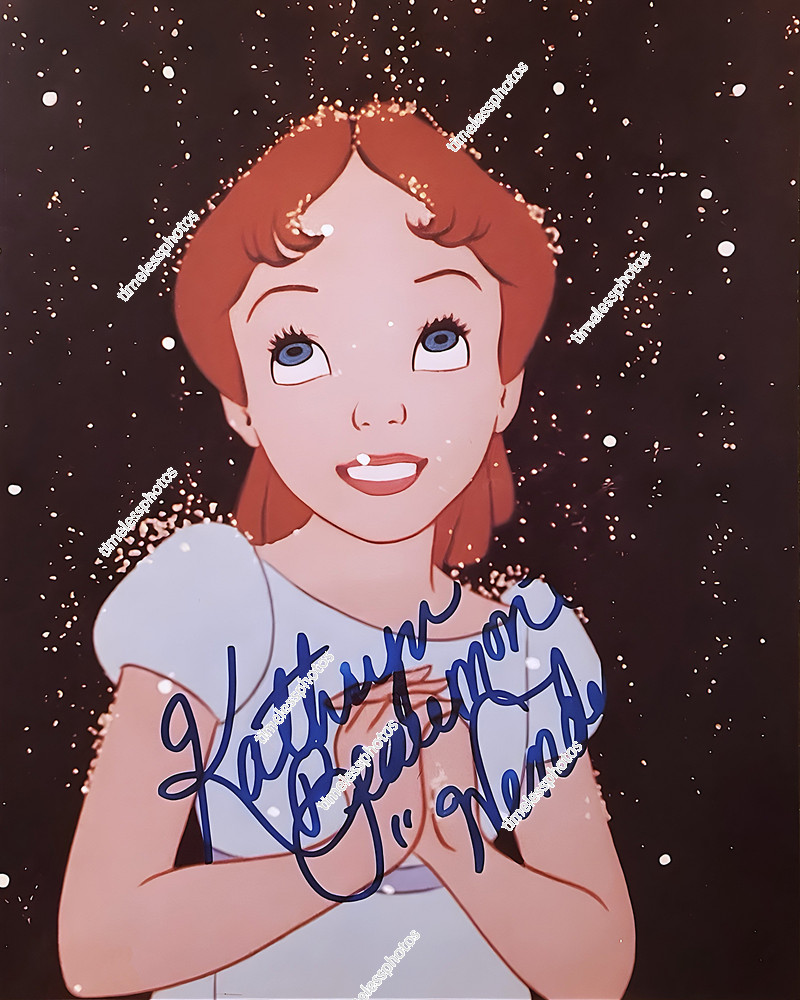 KATHRYN BEAUMONT SIGNED REPRINT PETER PAN VIOCE OF WENDY DARLING 8″x10″ Photo