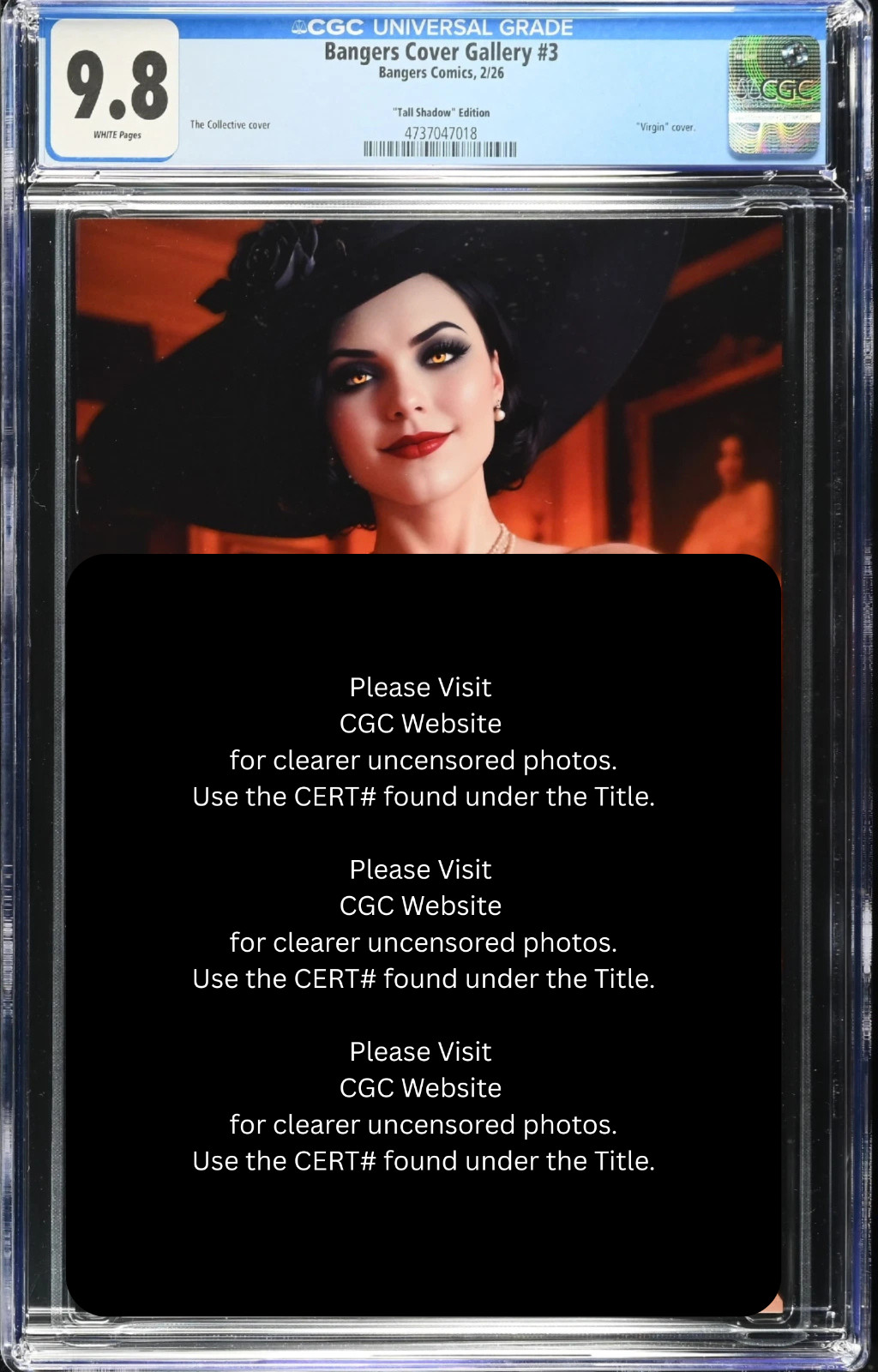 ’26 Bangers Comics Lady Dimitrescu Cosplay VIRGIN Full Chase Var LE 100 CGC 9.8