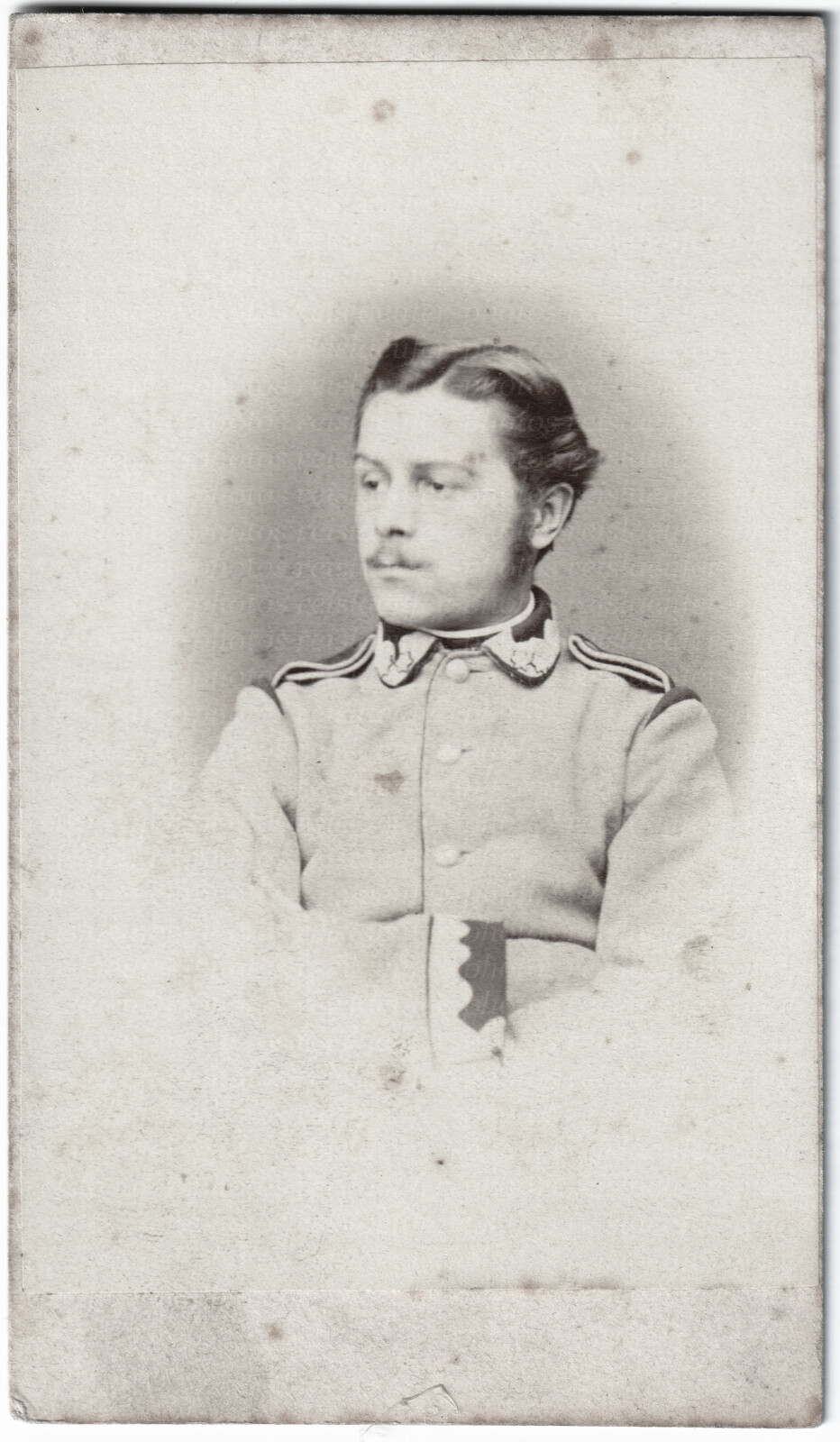 Young Soldier, Czech Republic (?), original CDV photo circa 1880