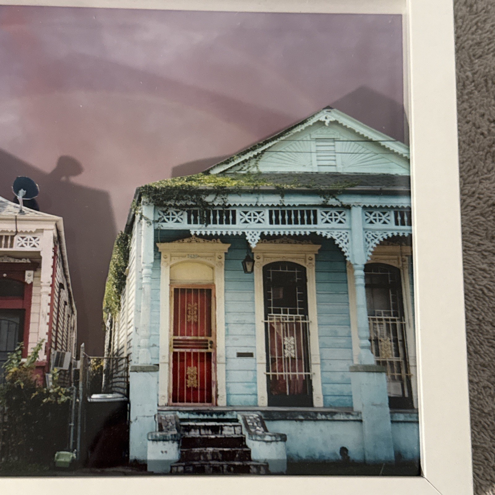 Ana Mickenburg Fine Art Photo New Orleans Shotgun Houses Shadow Box Frame 11×9
