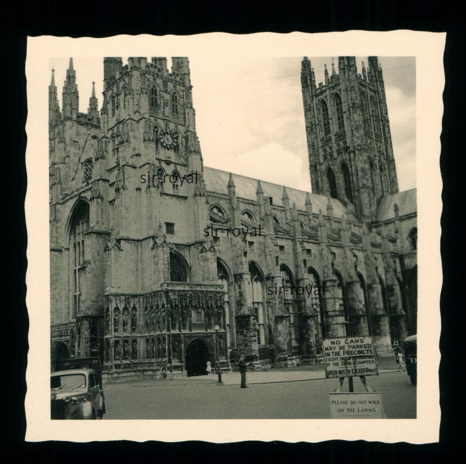 Canterbury Cathedral 1952 – Cathedral Church England – 1950s – Photo 6x6cm