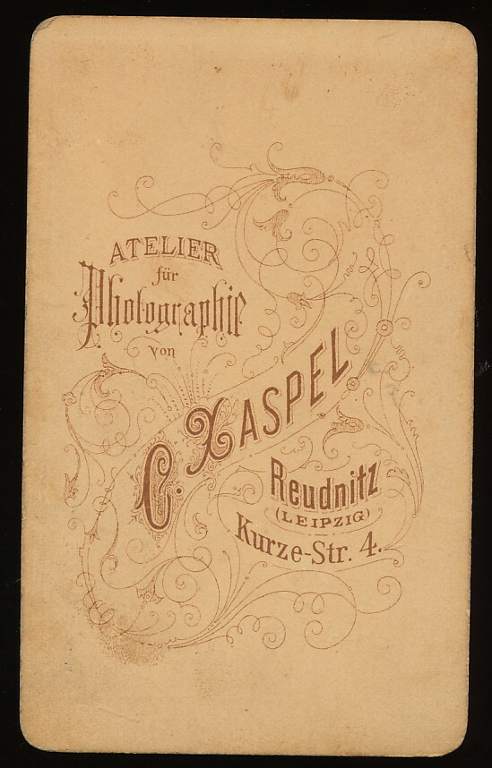 CDV – Child in Victorian Robe – Reudnitz Leipzig 1870s