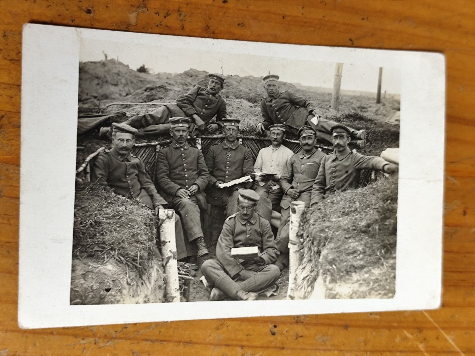 Foto Postkarte Soldaten 1.wk 1921 ww1 photo FG