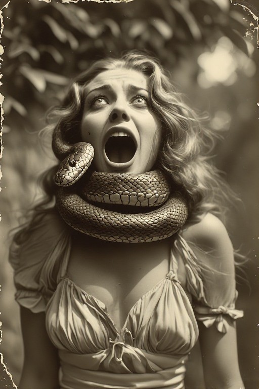 24 ~ 4X6 Glossy HORROR Fine Art ‘ SNAKE DEMON ‘ Photo FANTASY Set ! 3413711