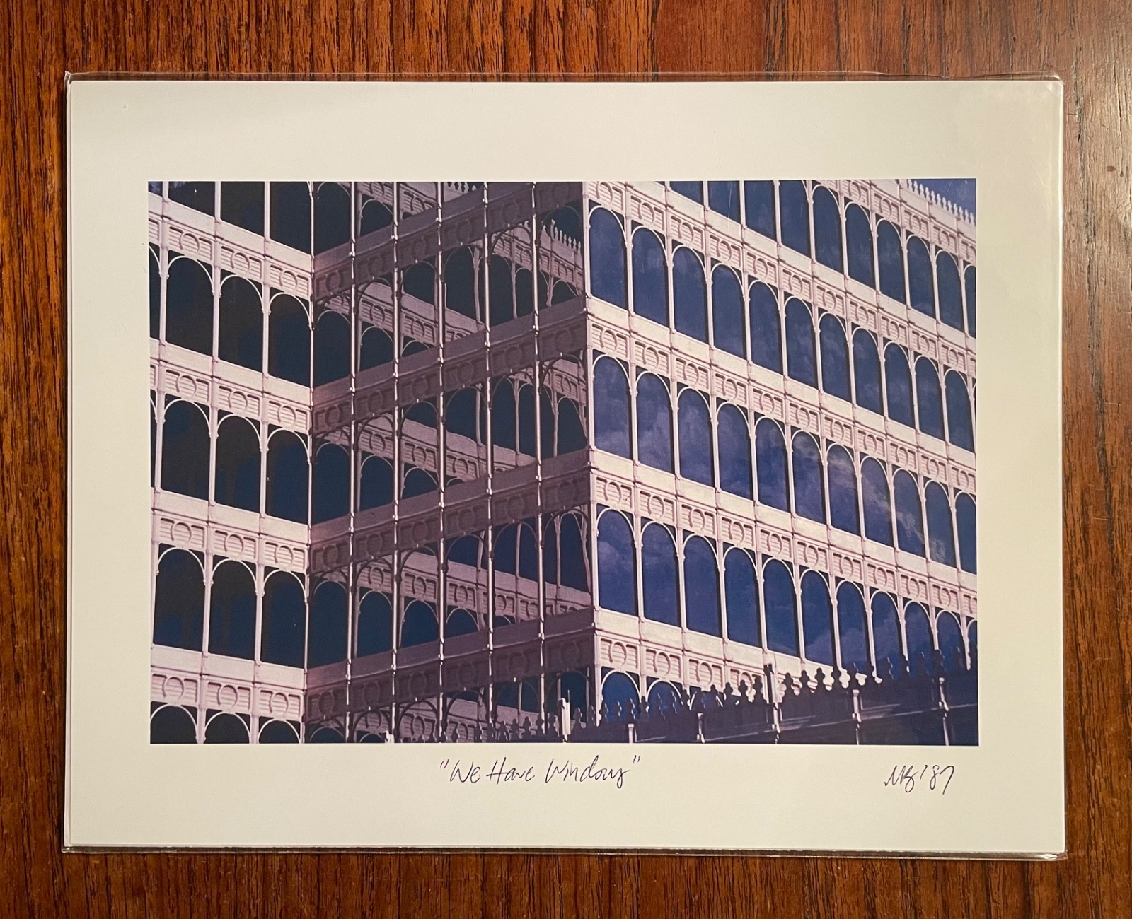 Original photographic print “We Have Windows” by Michael Blumenstock