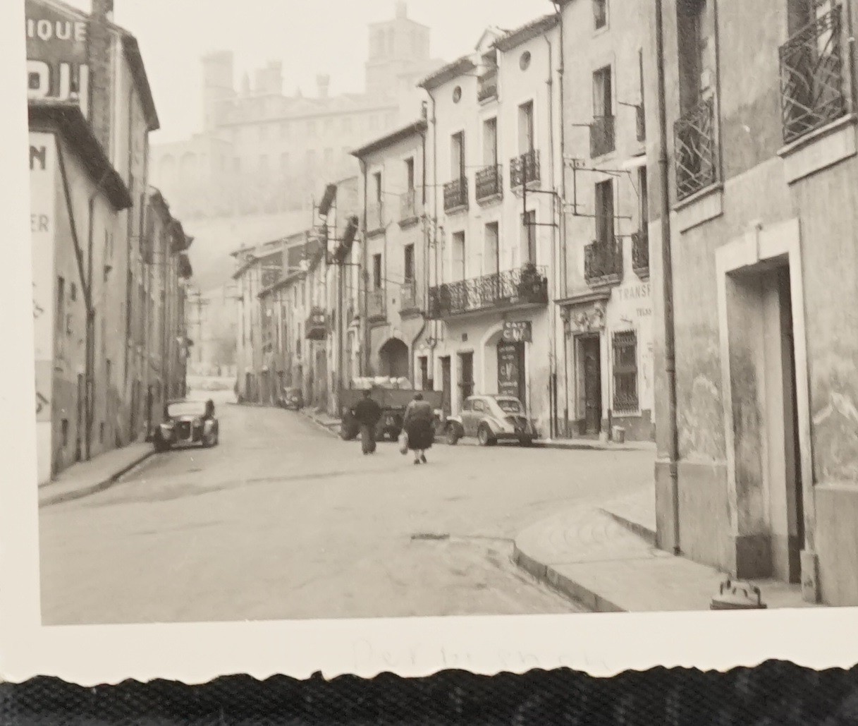 Photo Bundle Lot Perpignan France View Building Advertising Castle Shop Old