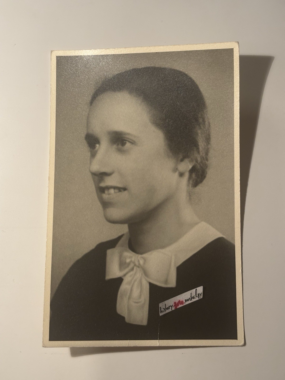 ❤️Photo Portrait ~30-50s WW2 Reich BDM? Beautiful Miss Maid Girl Woman ~9×14