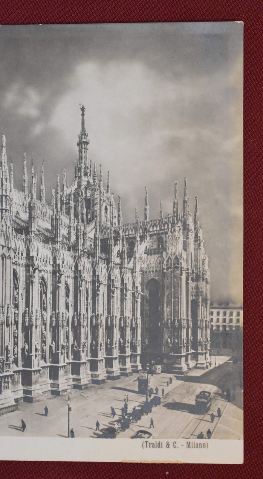 Vintage Black and White Photograph of an Italian Church ‘313 Milano – Il Duomo’
