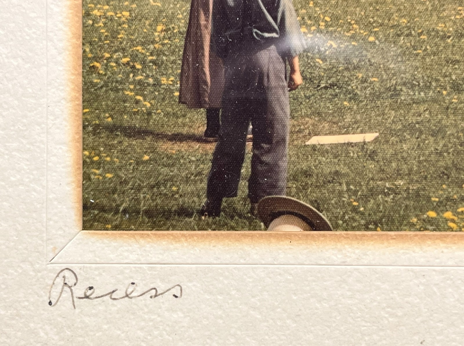 1971-72 Artist Signed Photograph “Recess” Amish School Yard Aylmer, Ontario