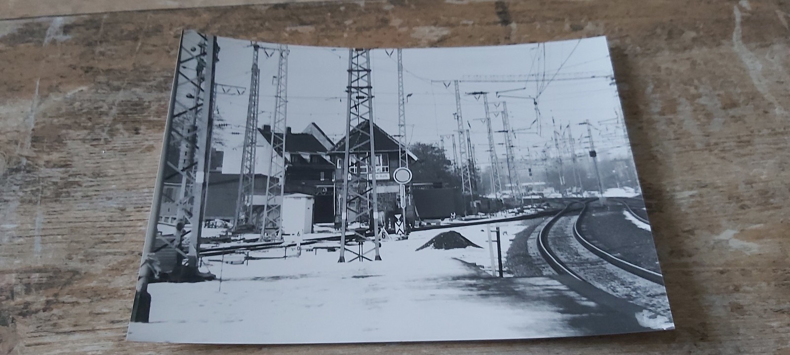 Large B/W Photo Station Site Cologne Kalk 1991