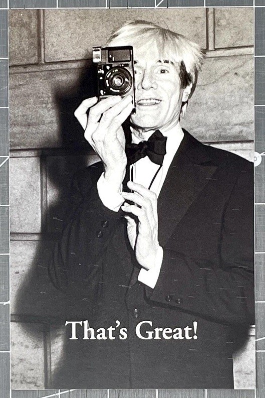 Ron Galella Photography Show Announcement – 2008 NYC – Andy Warhol Portrait