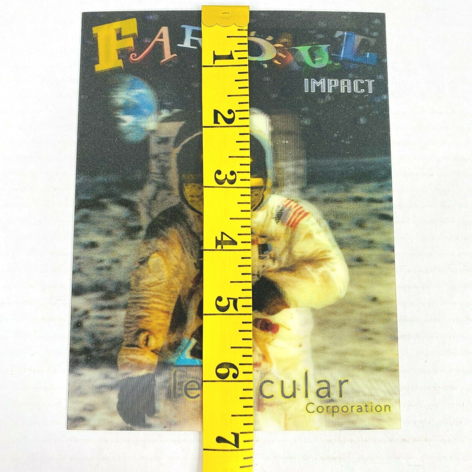 Astronaut NASA Moon Earth Space 3-D Lenticular Corporation Photo Demo Promo 3D