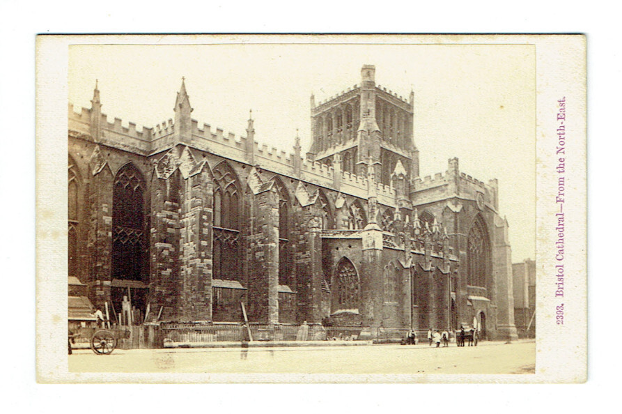 Bristol Cathedral / Bristol Cathedral – Old Photo (circa 1900) Hardboard F68