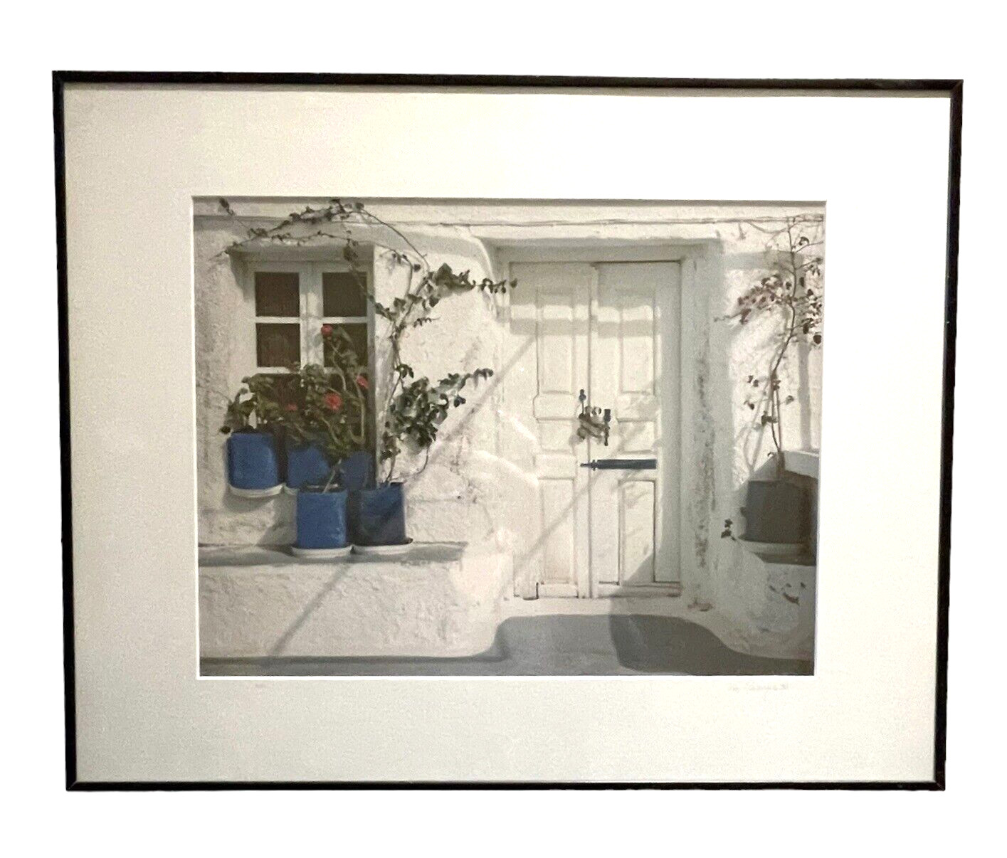 Santorini Doorway #1 Vern Clevenger Numbered Framed Signed Photograph #2/500