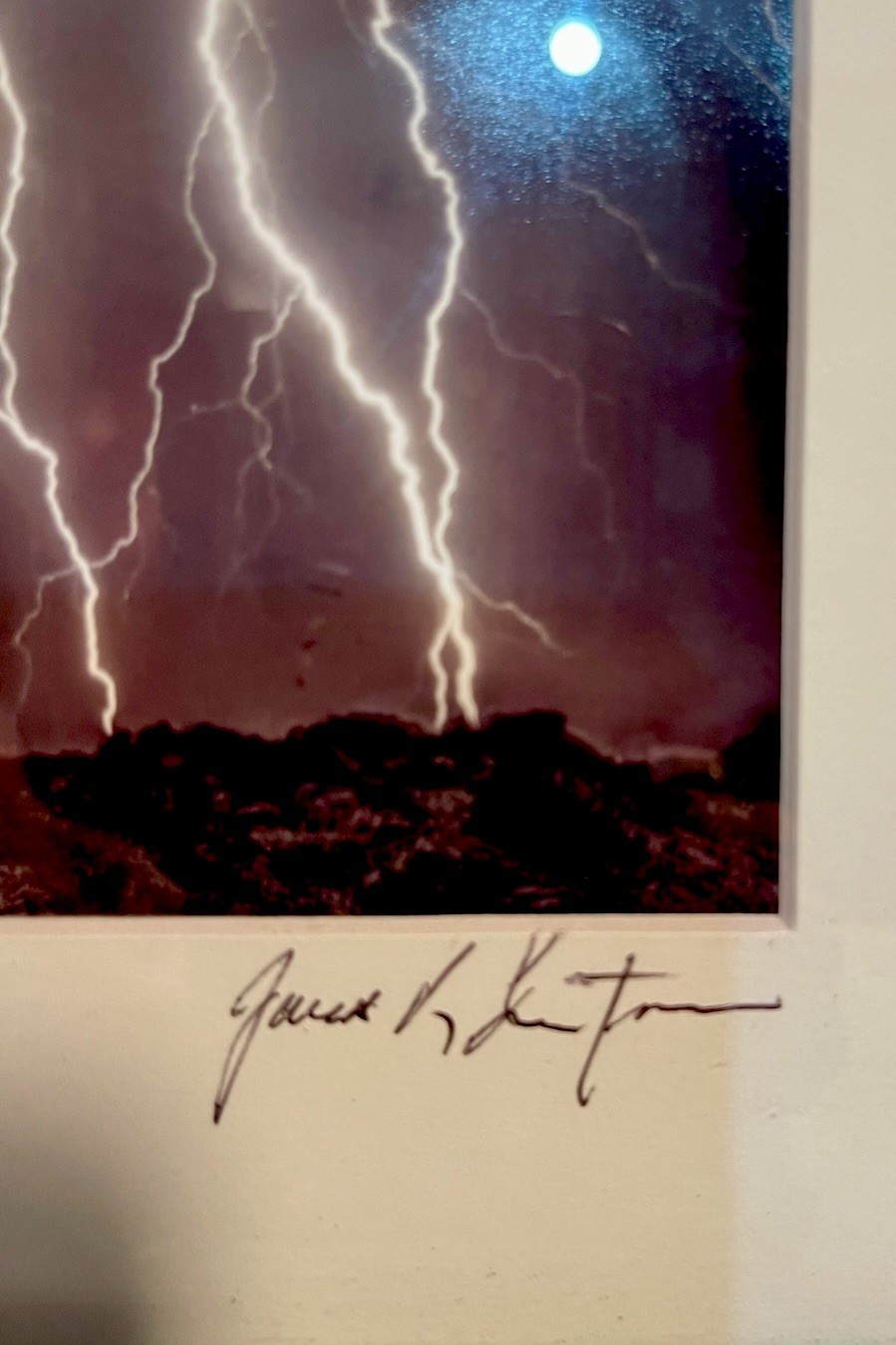 Jared L. Ketter Signed Framed Landscape Photograph Lightning Rock Formation