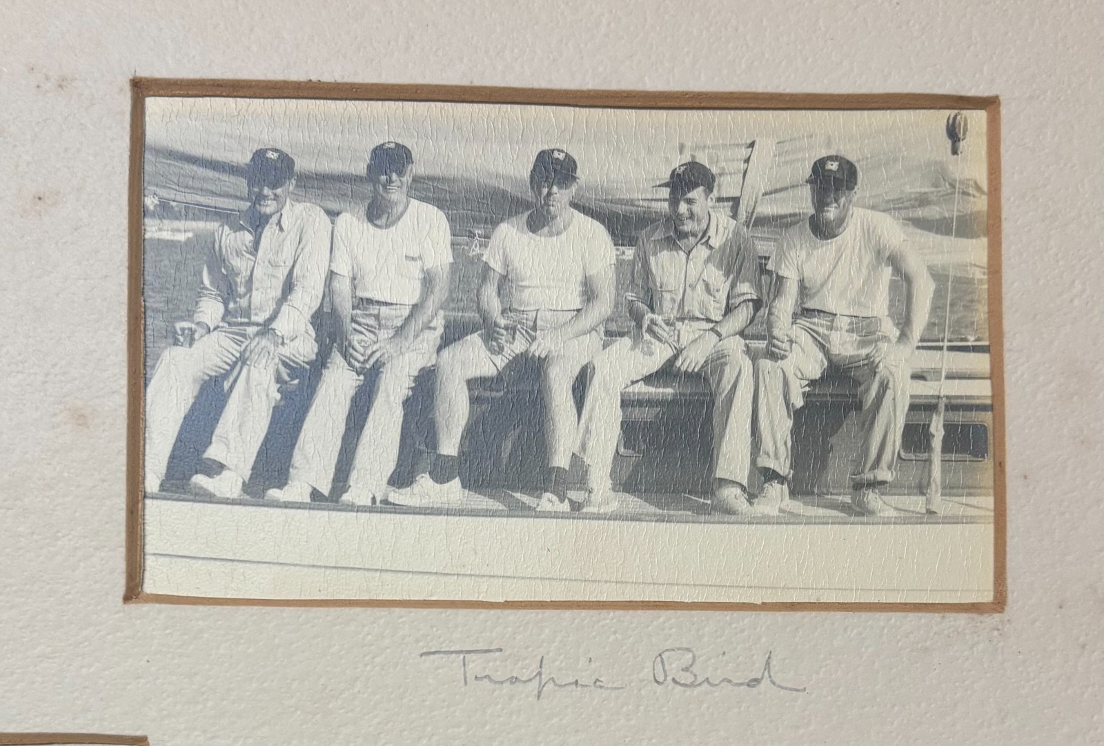 Original NORMAN FORTIER Sailboat YACHT RACING Sailors & Sailing SIGNED Photo