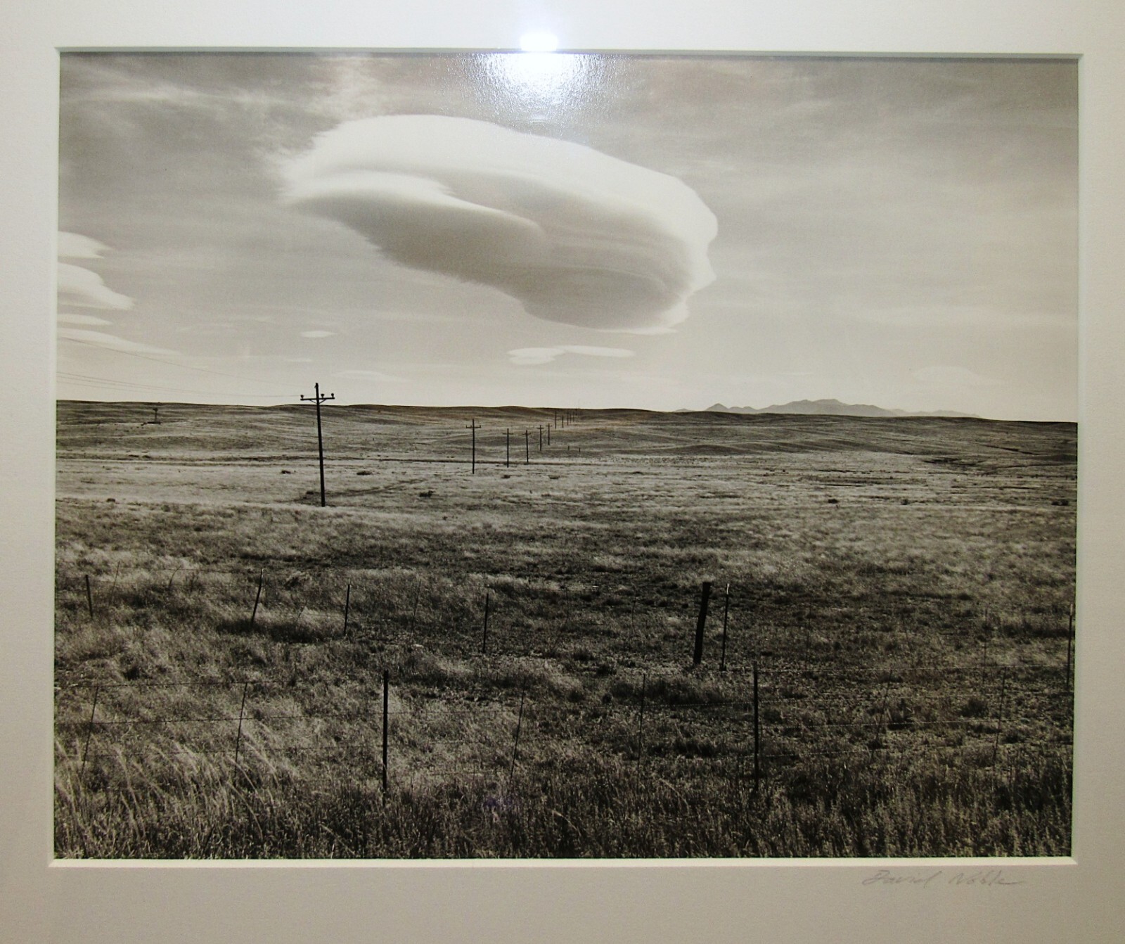 David Grant Noble Signed 1989 Photograph of Arizona Plains Listed New Mexico