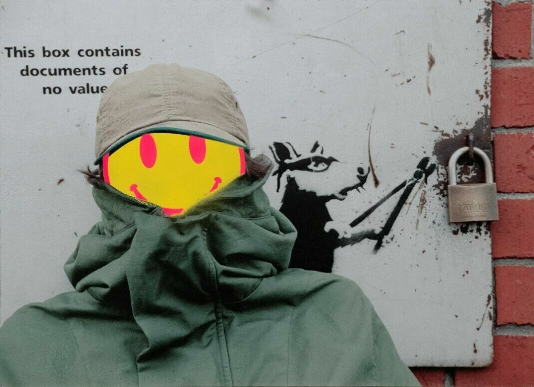 Anonymous Three – By Steve Lazarides – Banksy Portrait – 7 / 10 – Original