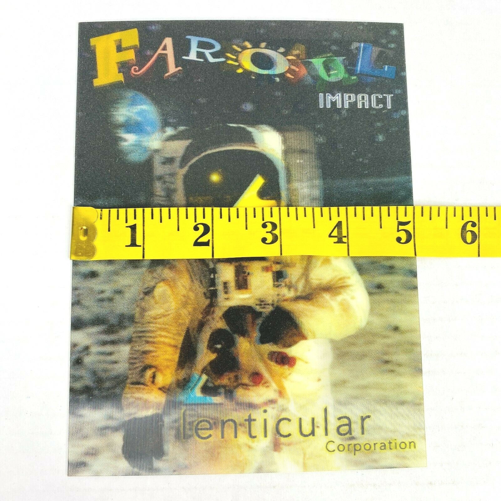 Astronaut NASA Moon Earth Space 3-D Lenticular Corporation Photo Demo Promo 3D