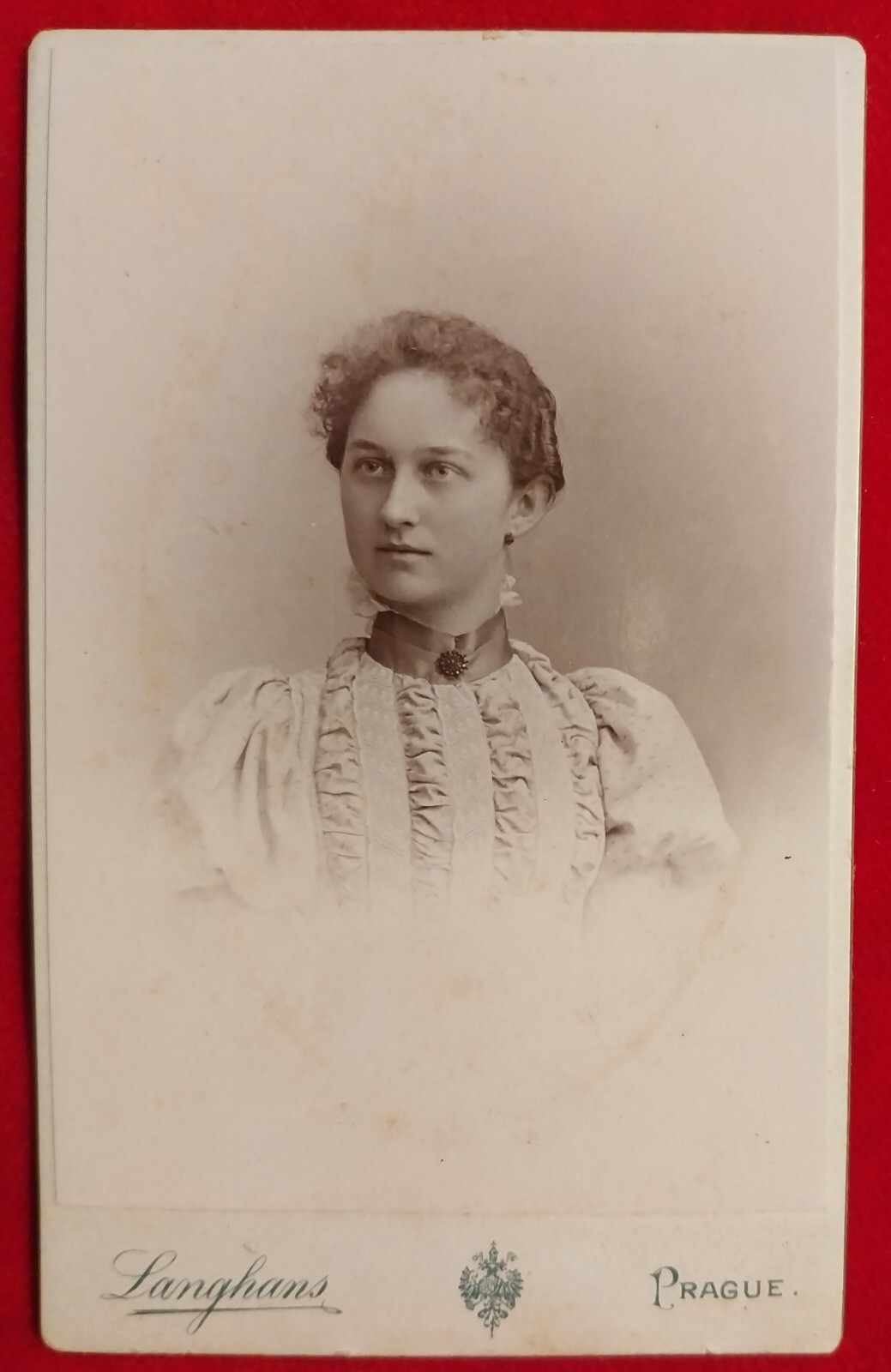 Photo CDV Cabinet Marie Krupičková Praha, Atelier Langhans