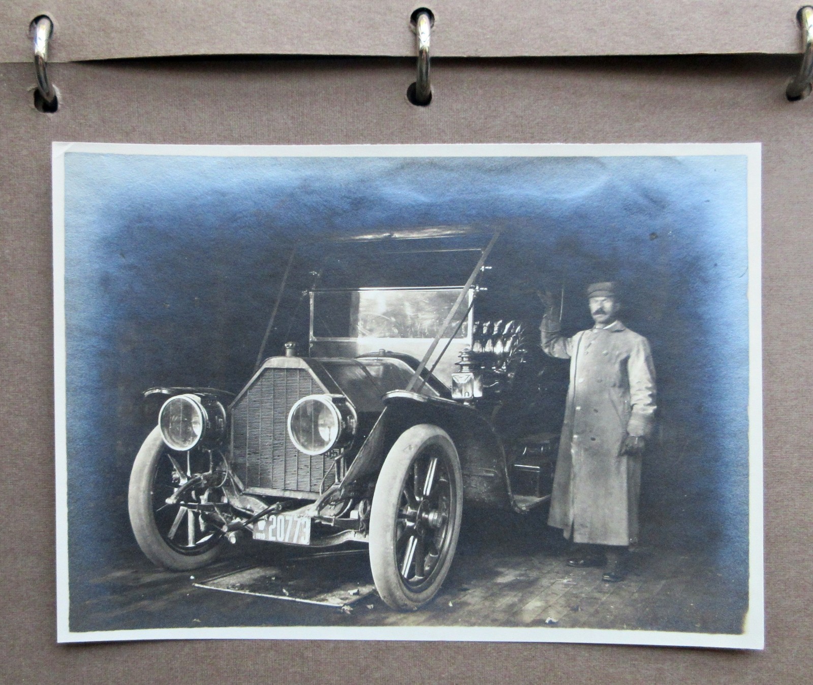 C1910 VT Hunting Lodge Album w. 1910 Buick Roadster