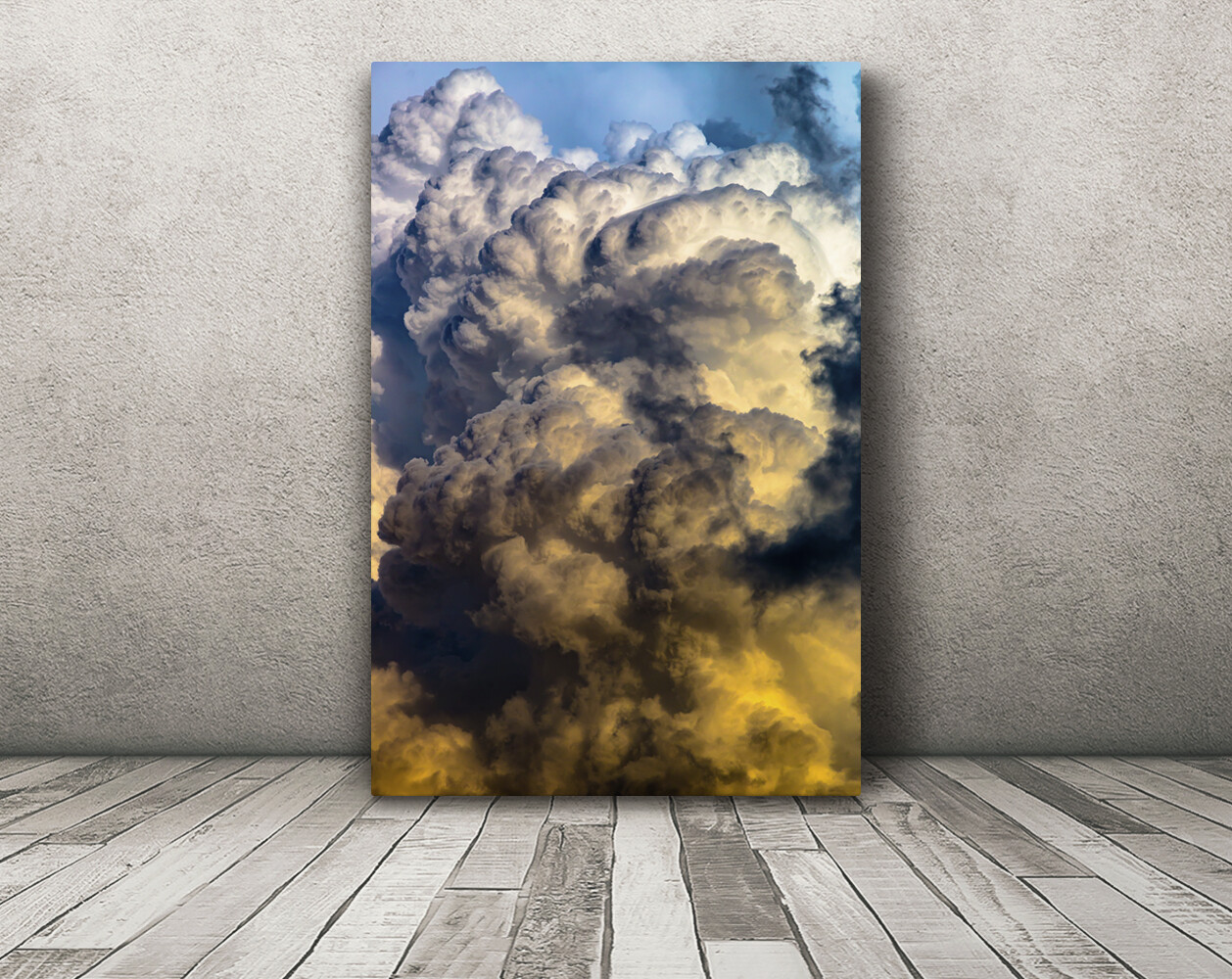 Thunderstorm cloud photography print colorful sunset picture storm wall art
