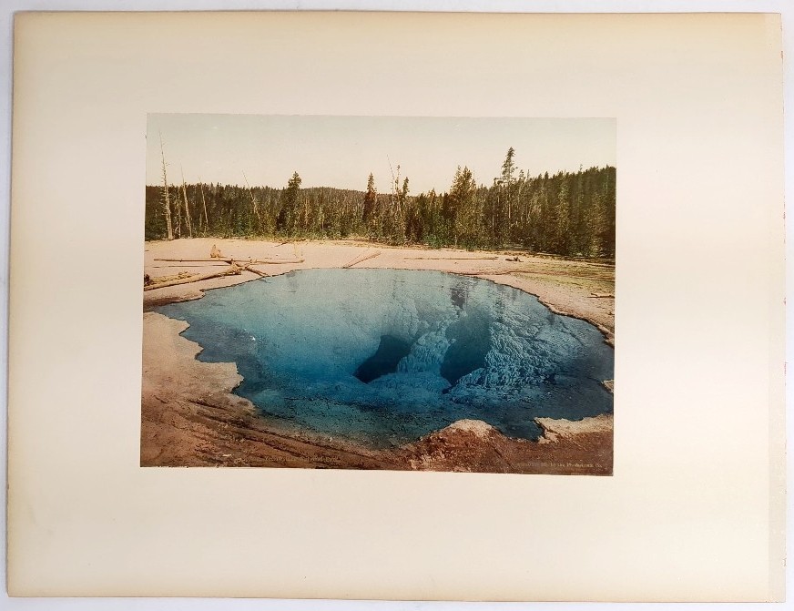 Photo: Yellowstone National Park – Hayden Valley, Morning Glory Hot Spring. 1903
