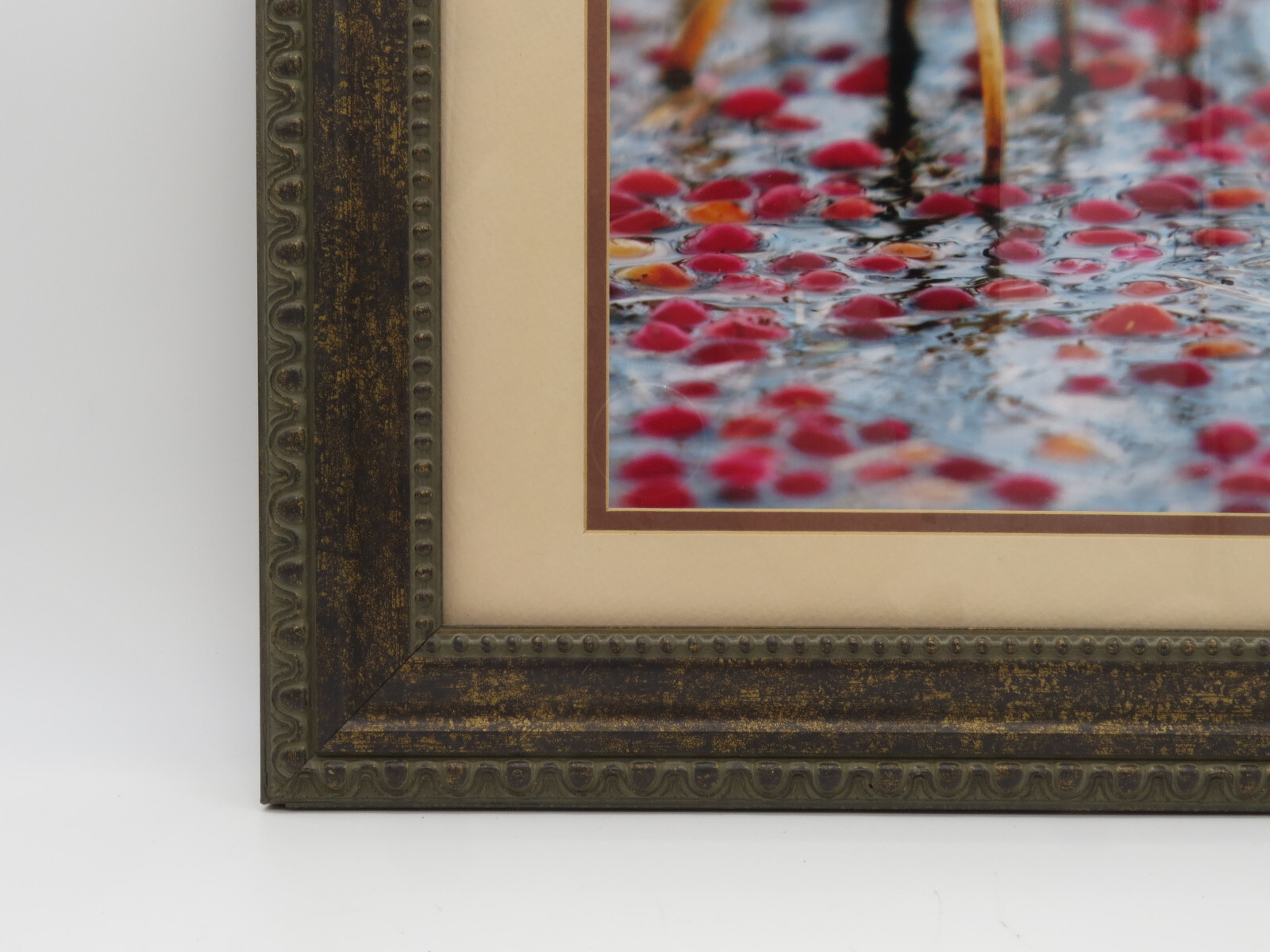 Cranberry Bog Picture Framed and Matted