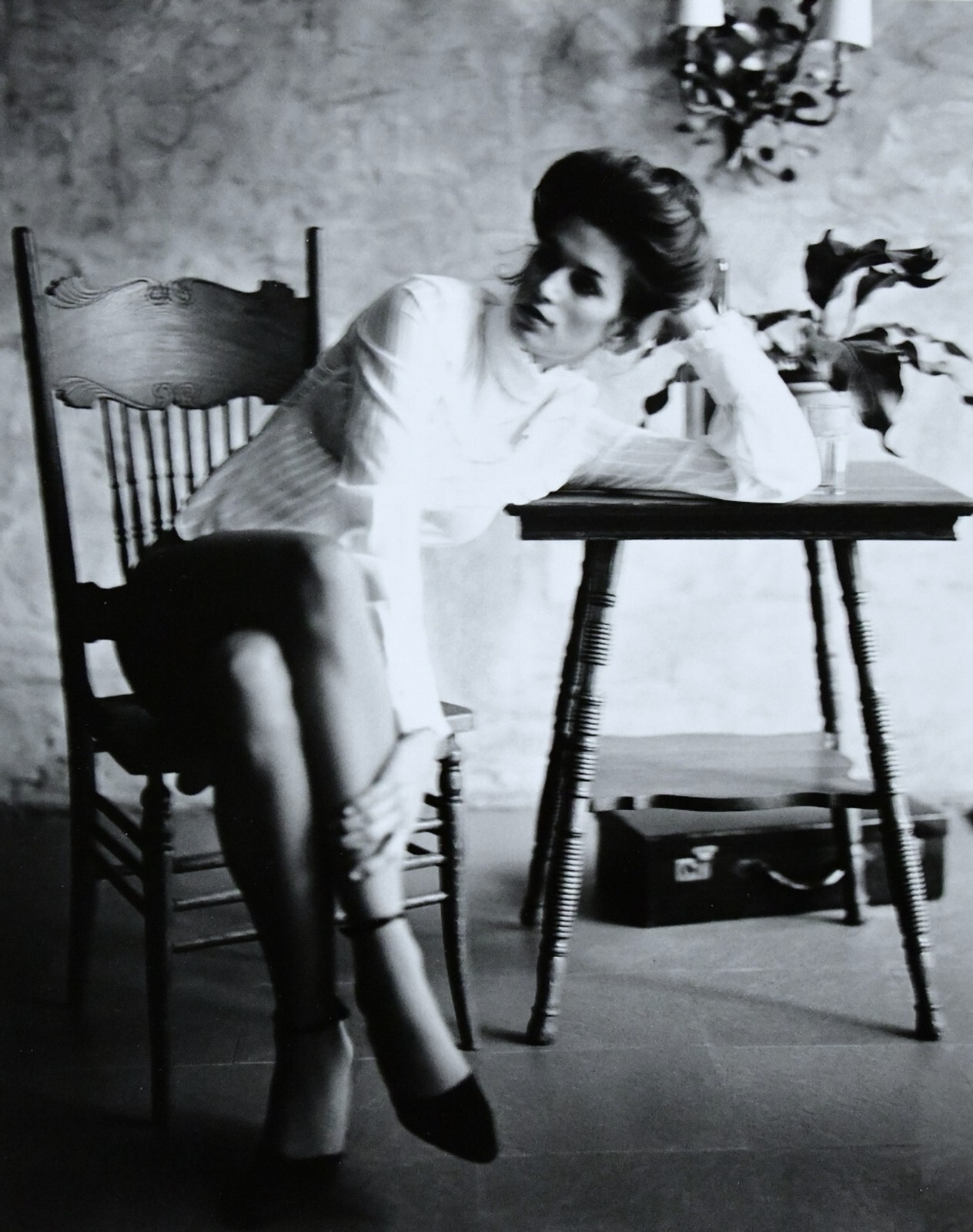 PHOTOGRAPH BY AMERICAN ARTIST MARK ABRAHAMS – GELATIN SILVER – “CINDY CRAWFORD”