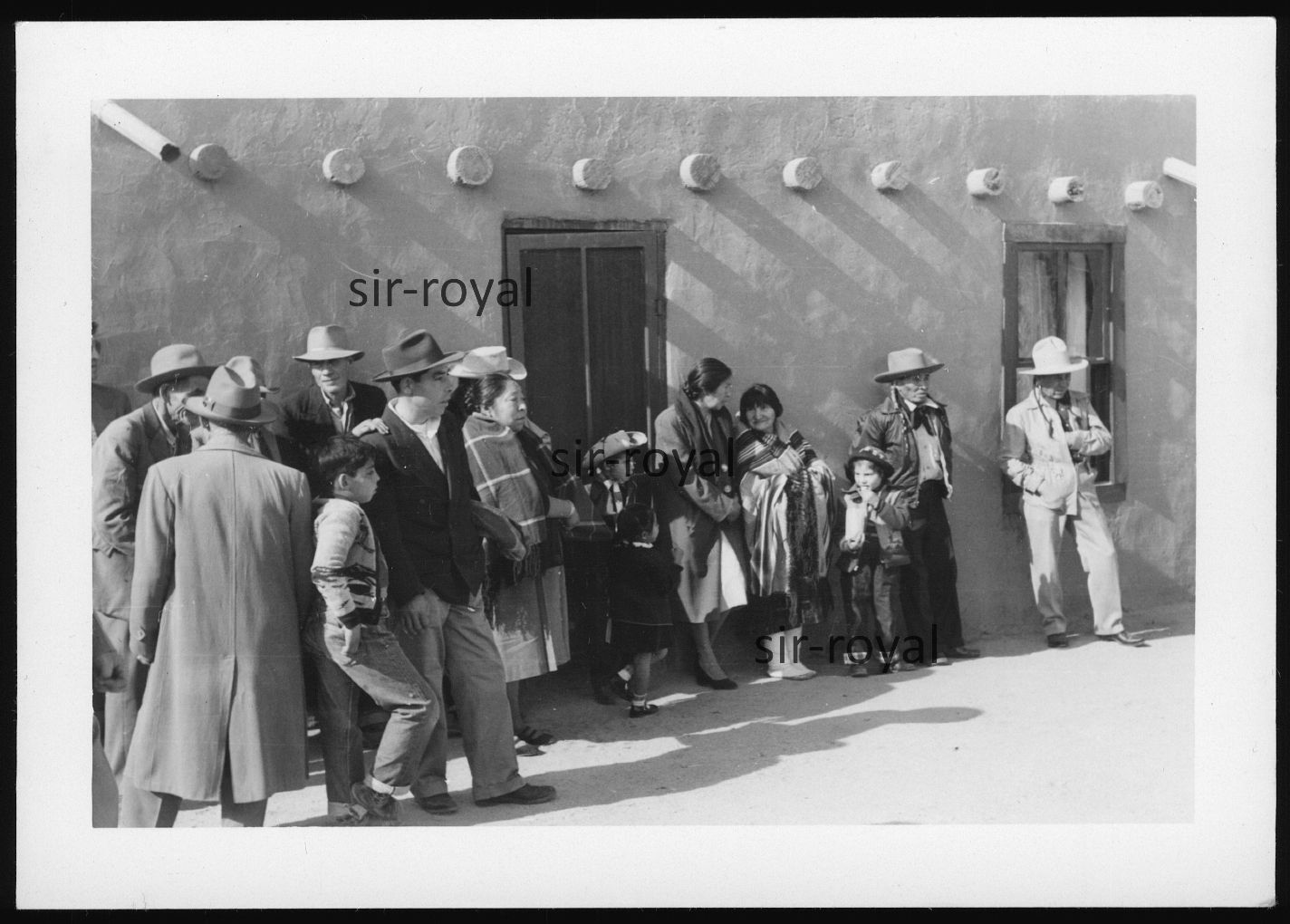 Taos Pueblo – Circa 1950s – Native American New Mexico USA – Historical Photo 12x8cm